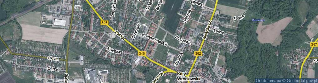 Zdjęcie satelitarne Aleja Jana Pawła II al.